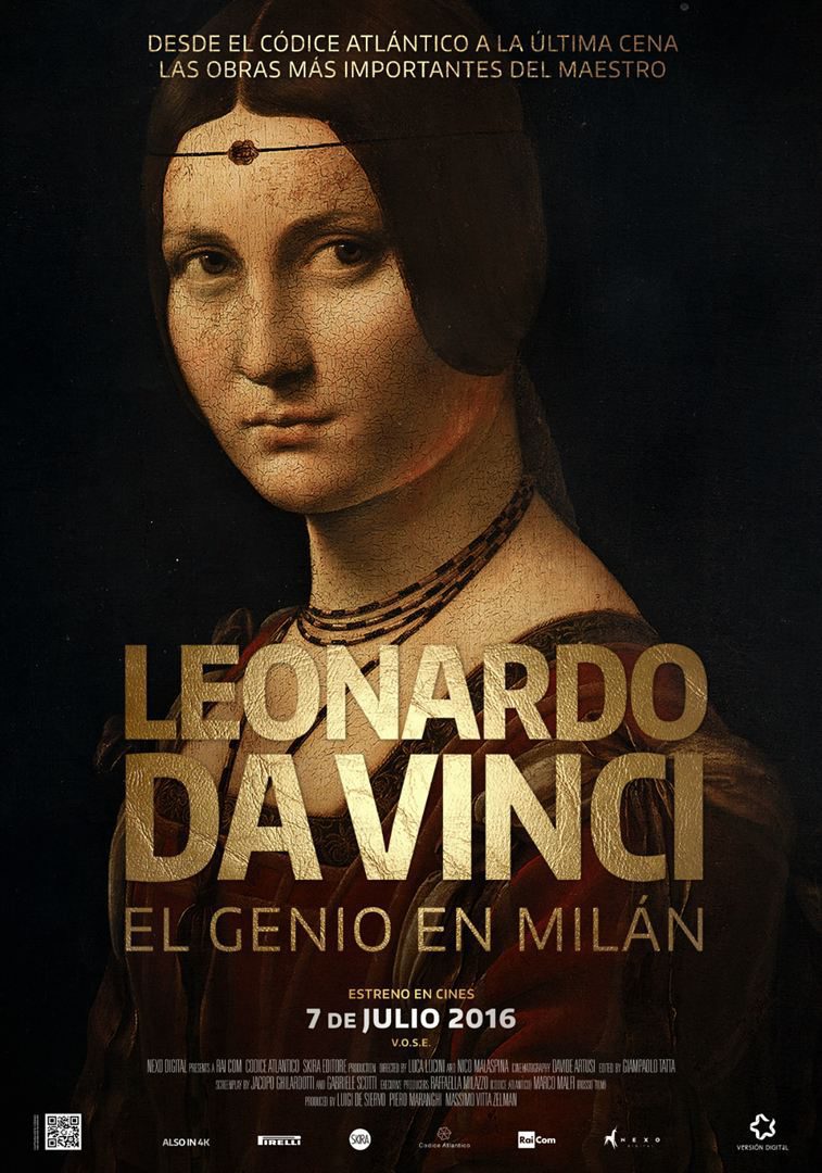 Cartel de Leonardo da Vinci, el genio en Milán - España