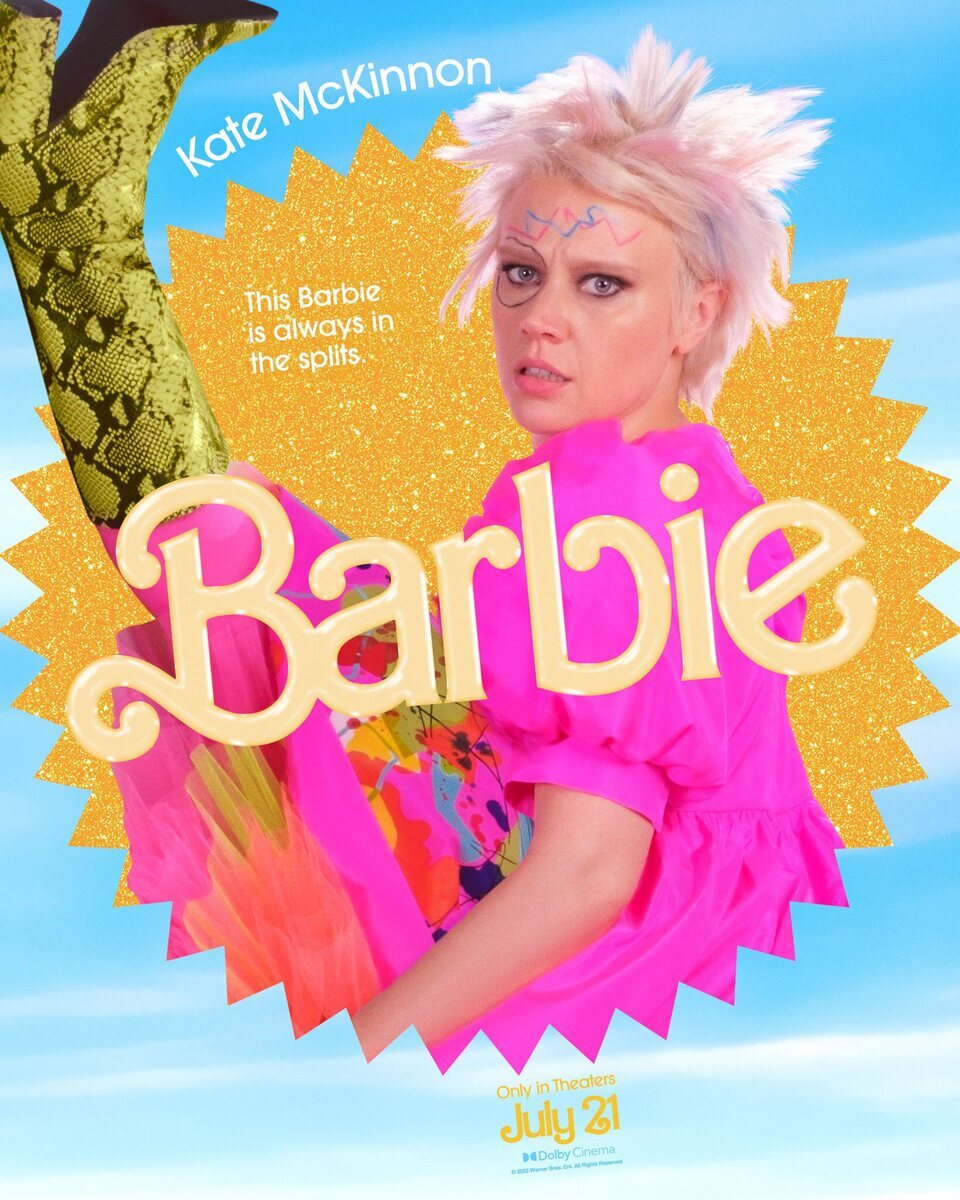 Cartel de Barbie - Kate McKinnon