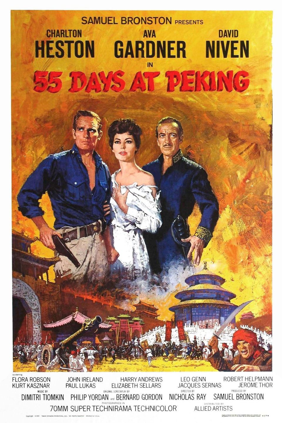 Cartel de 55 días en Pekín - EEUU