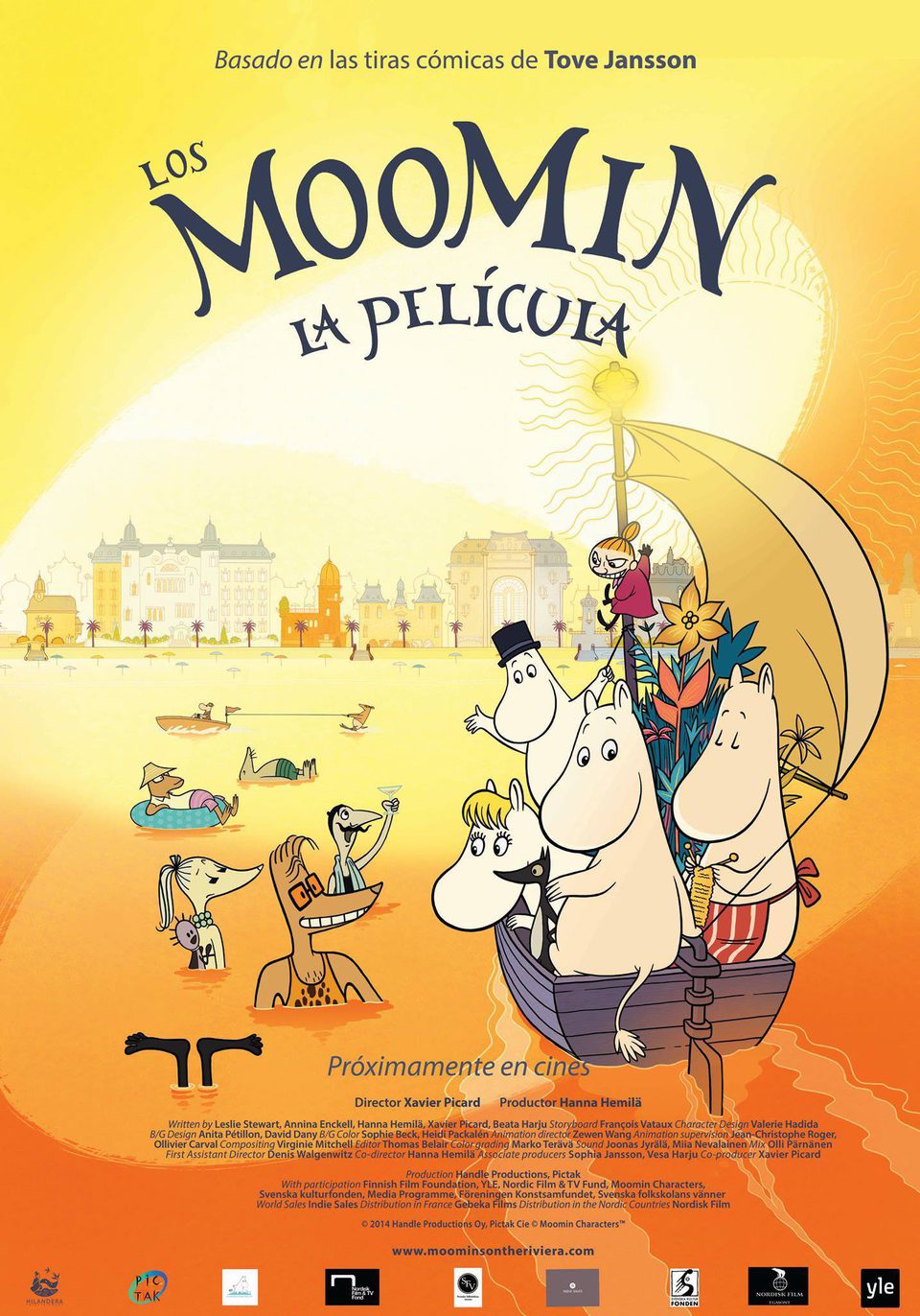 Cartel de Los Moomin. La película - México