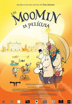 Cartel de Los Moomin. La película