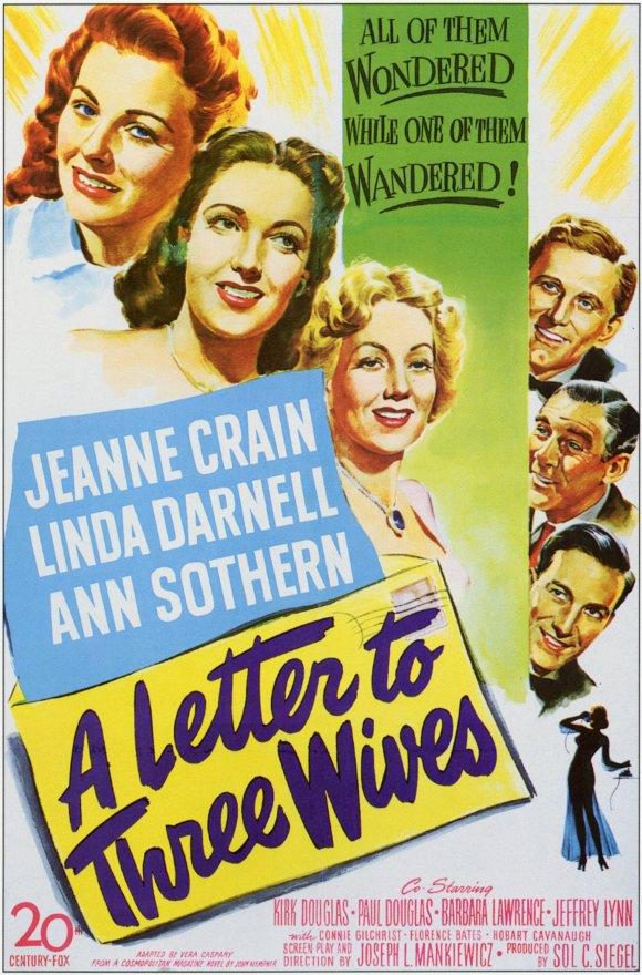 Cartel de Carta a tres esposas - EEUU