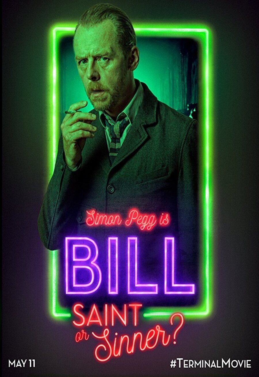 Cartel de Terminal - Póster Simon Pegg