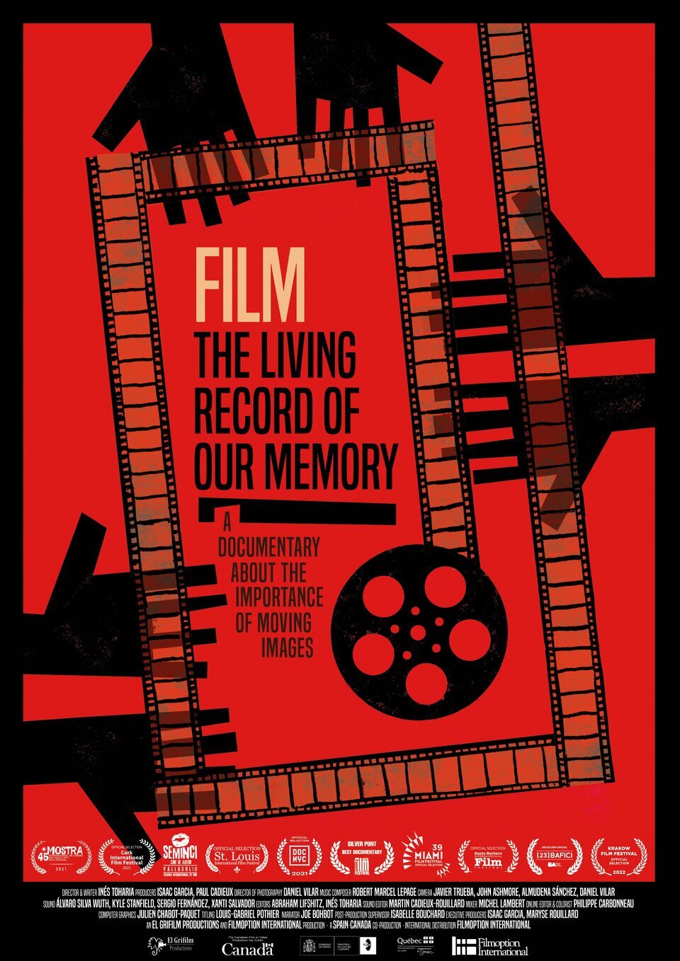 Cartel de Cine, registro vivo de nuestra memoria - Cartel en inglés 'Cine, registro vivo de nuestra memoria'