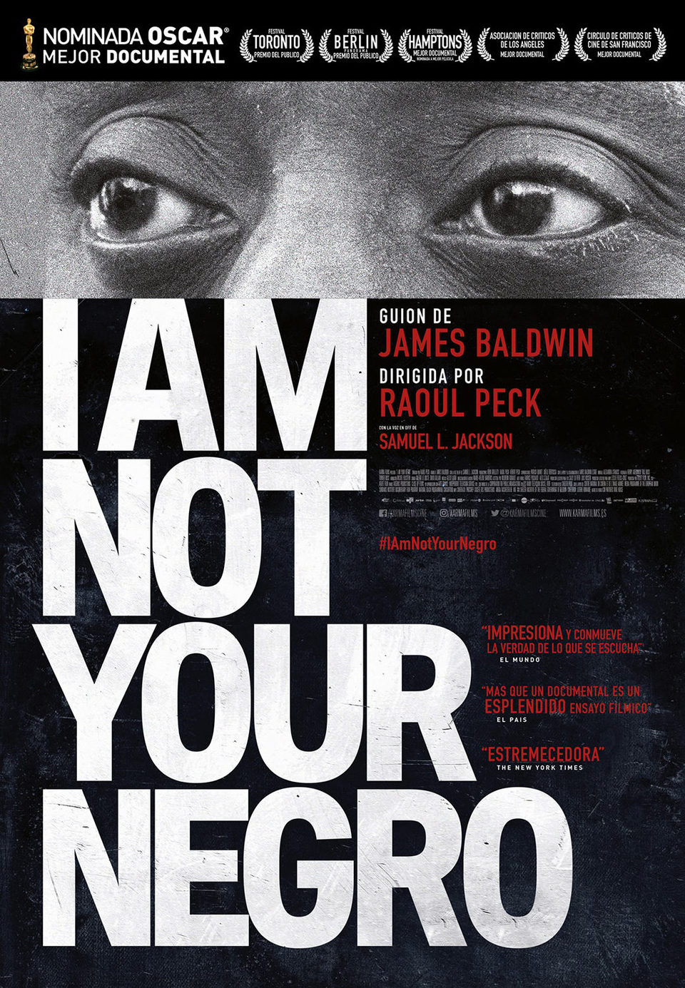 Cartel de I Am Not Your Negro - España