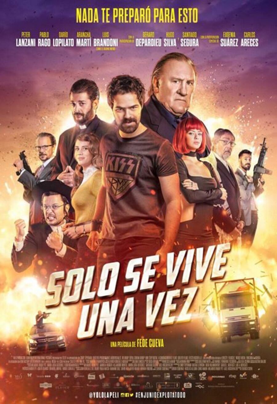 Cartel de Solo se vive una vez - Primer cartel