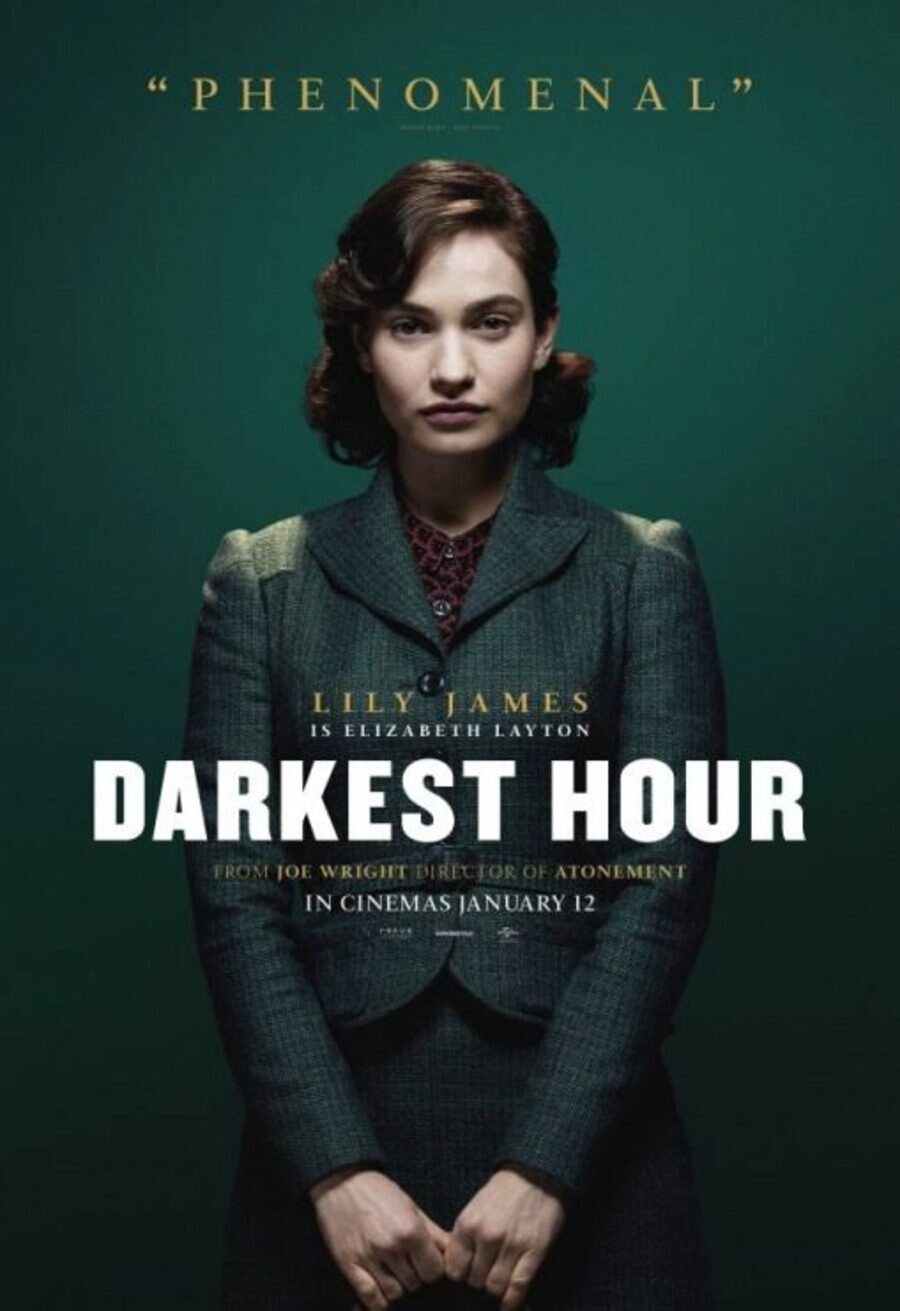 Cartel de El instante más oscuro - Lily James