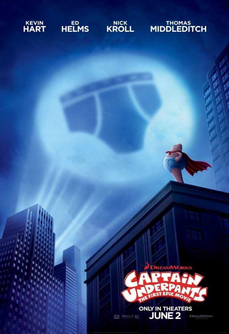 Cartel de Capitán Calzoncillos: su primer peliculón - Póster E.E.U.U.