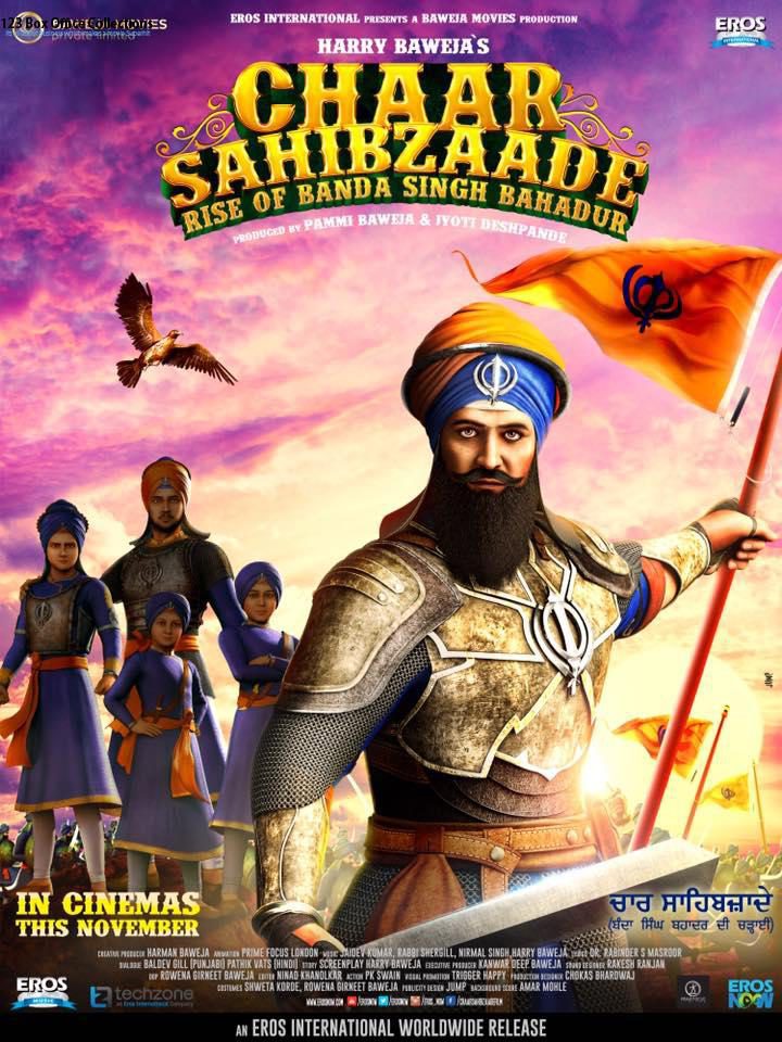 Cartel de Chaar Sahibzaade - Rise Of Banda Singh Bahadur - Cartel oficial