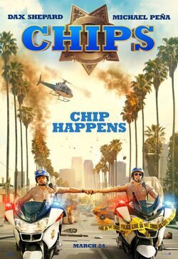 Cartel de CHiPs, loca patrulla motorizada