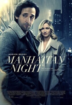 Cartel de Manhattan nocturno