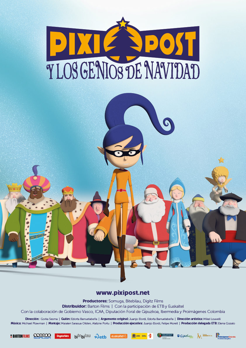 Cartel de Pixi Post y los genios de Navidad - Cartel España
