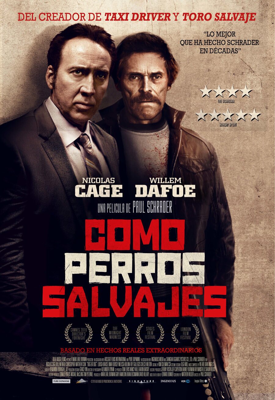Cartel de Como perros salvajes - España
