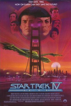Cartel de Star Trek IV: Misión, salvar la Tierra