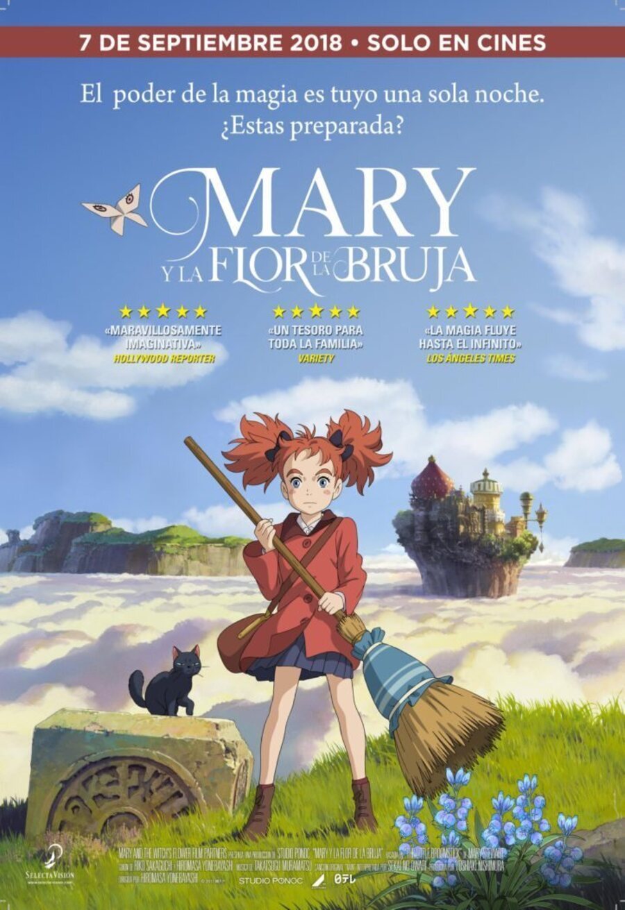 Cartel de Mary y la flor de la bruja - España