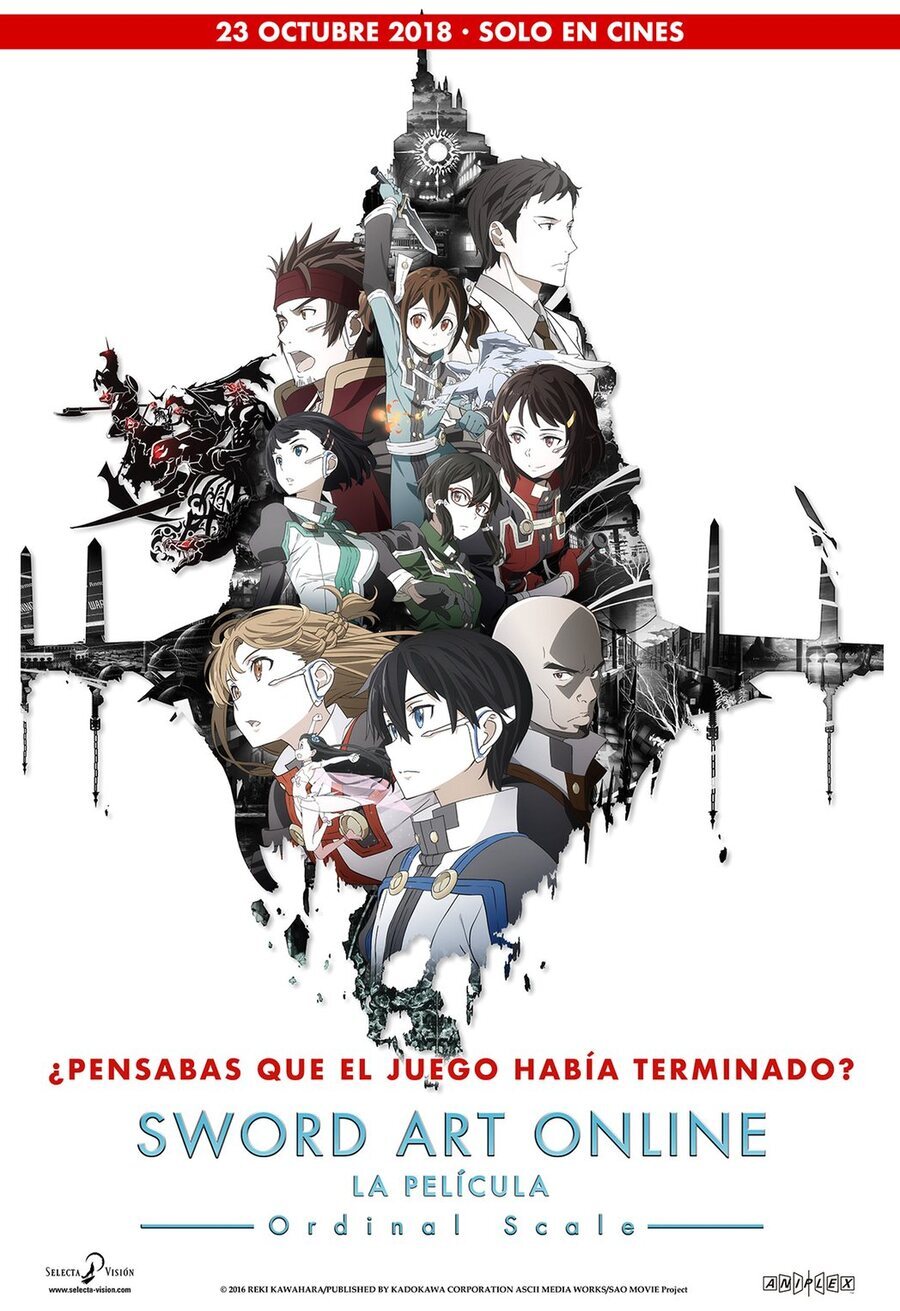 Cartel de Sword Art Online, la película: Ordinal Scale - España