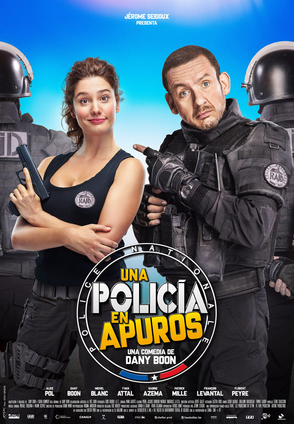 Cartel de Una policía en apuros - España