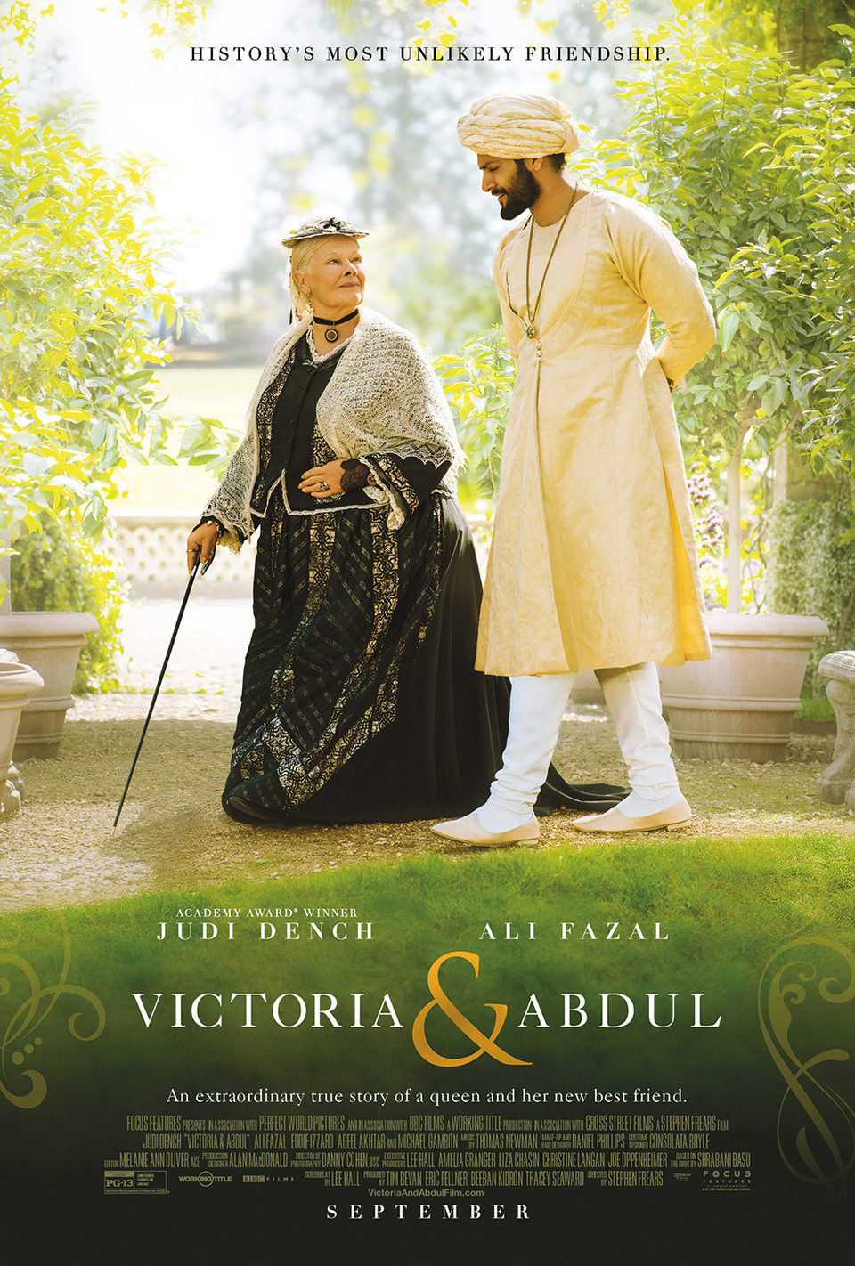 Cartel de La reina Victoria y Abdul - Reino Unido
