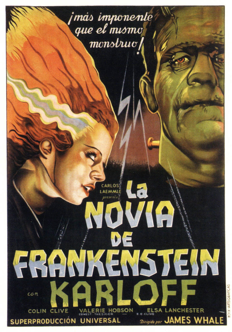 Cartel de La novia de Frankenstein - La novia de Frankenstein
