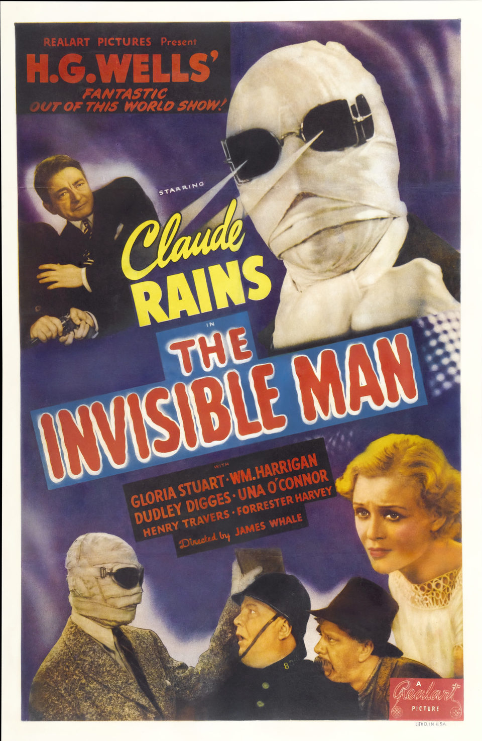 Cartel de El hombre invisible - El hombre invisible