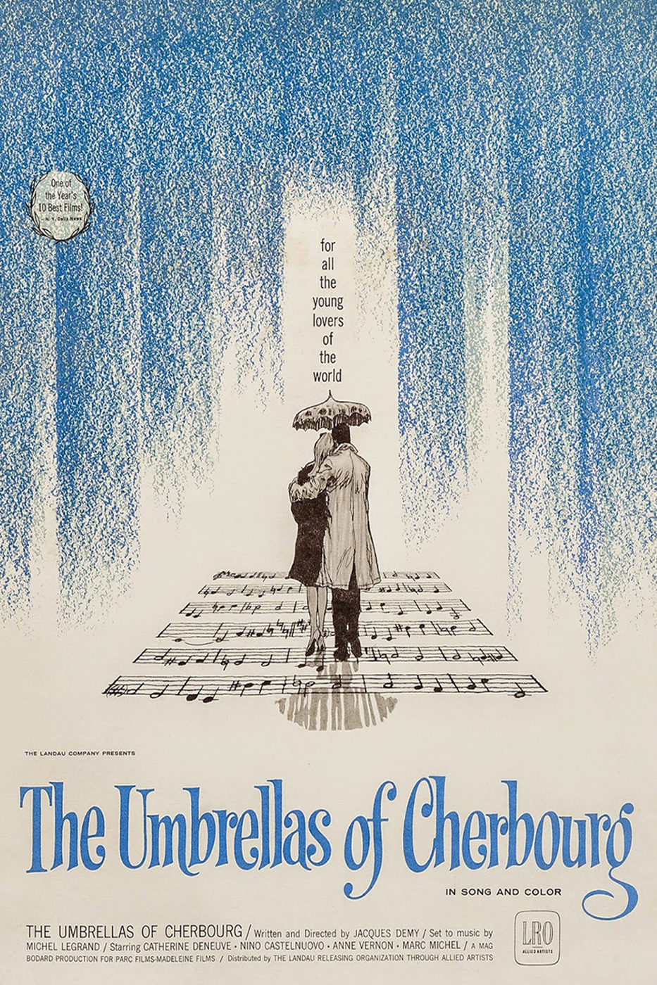 Cartel de Los paraguas de Cherburgo - Estados Unidos