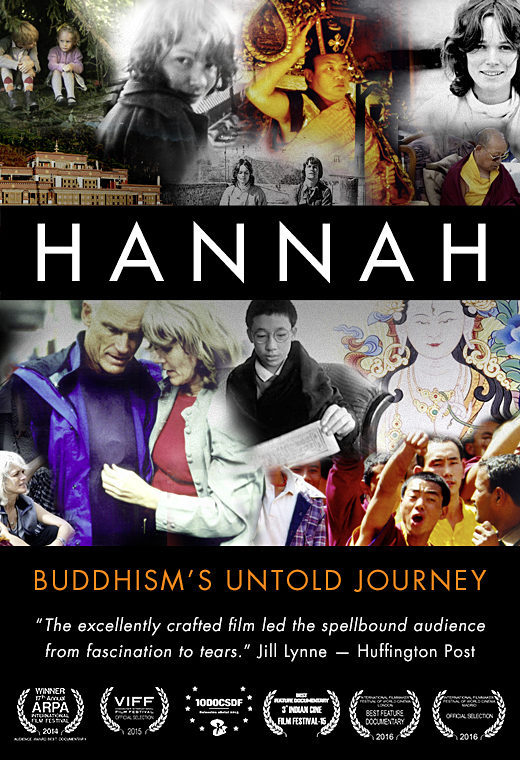 Cartel de Hannah, la travesía inédita del budismo - Reino Unido