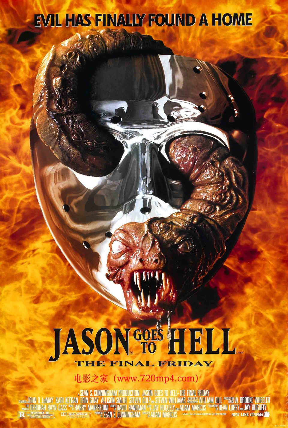 Cartel de Viernes 13. Parte IX: Jason se va al infierno - Viernes 13. Parte IX: Jason se va al infierno