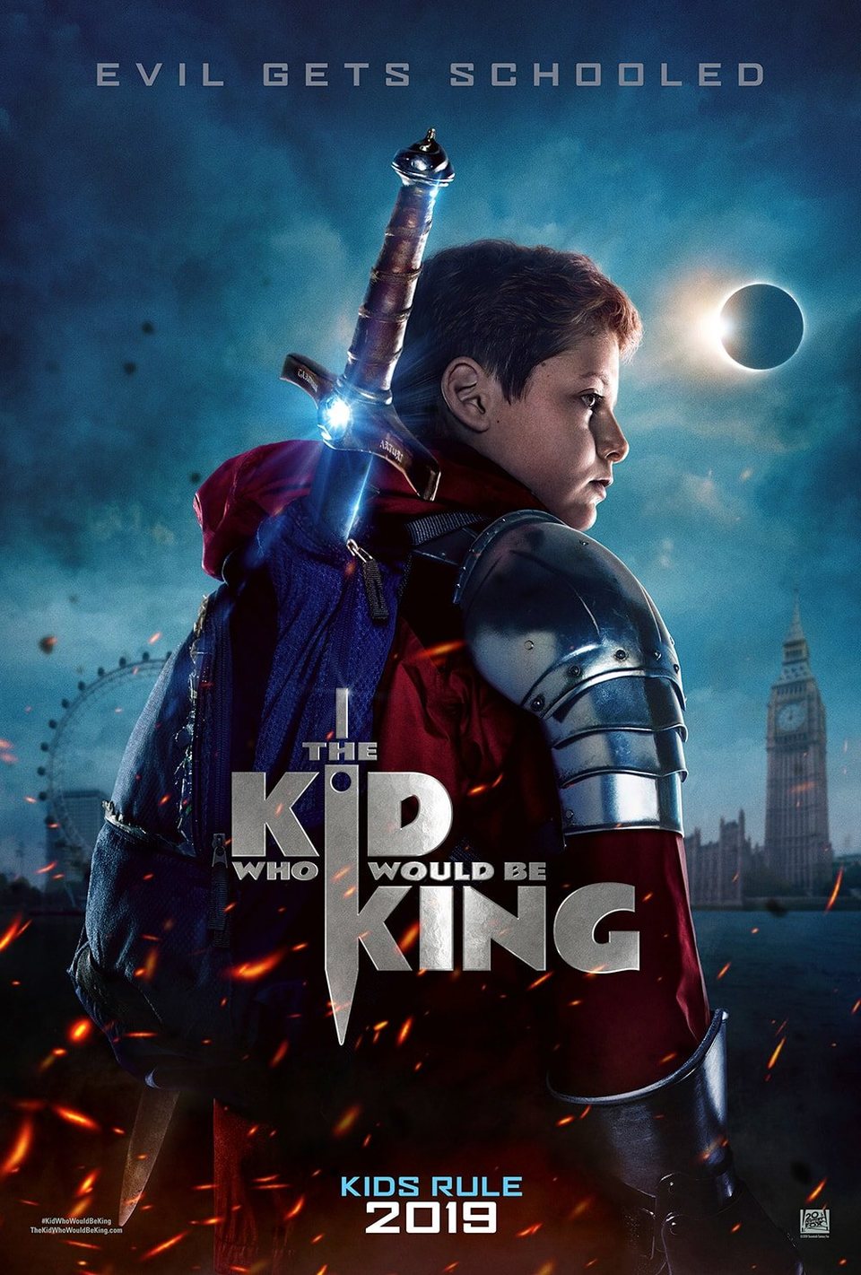 Cartel de El niño que pudo ser rey - Poster UK 'The Kid Who Would Be King'