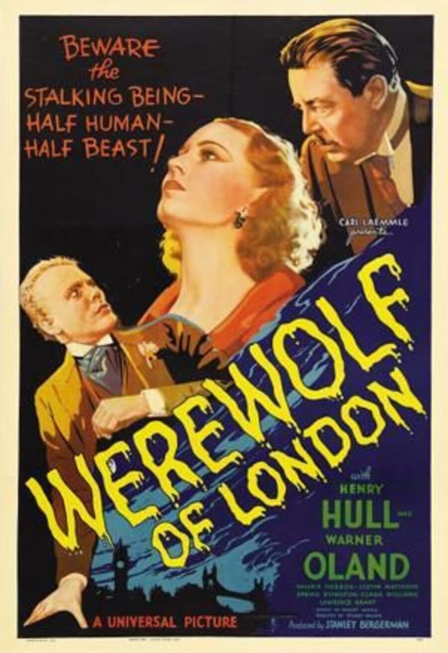 Cartel de El lobo humano - Werewolf of London