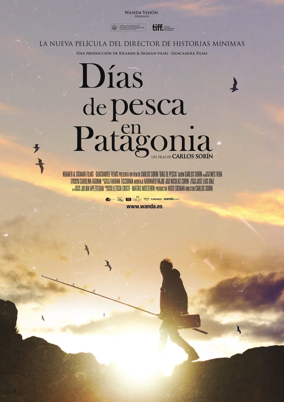 Cartel de Días de pesca en Patagonia - España