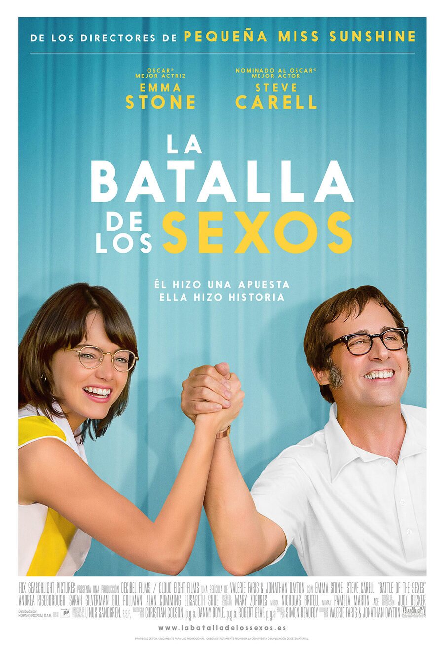 Cartel de La batalla de los sexos - España