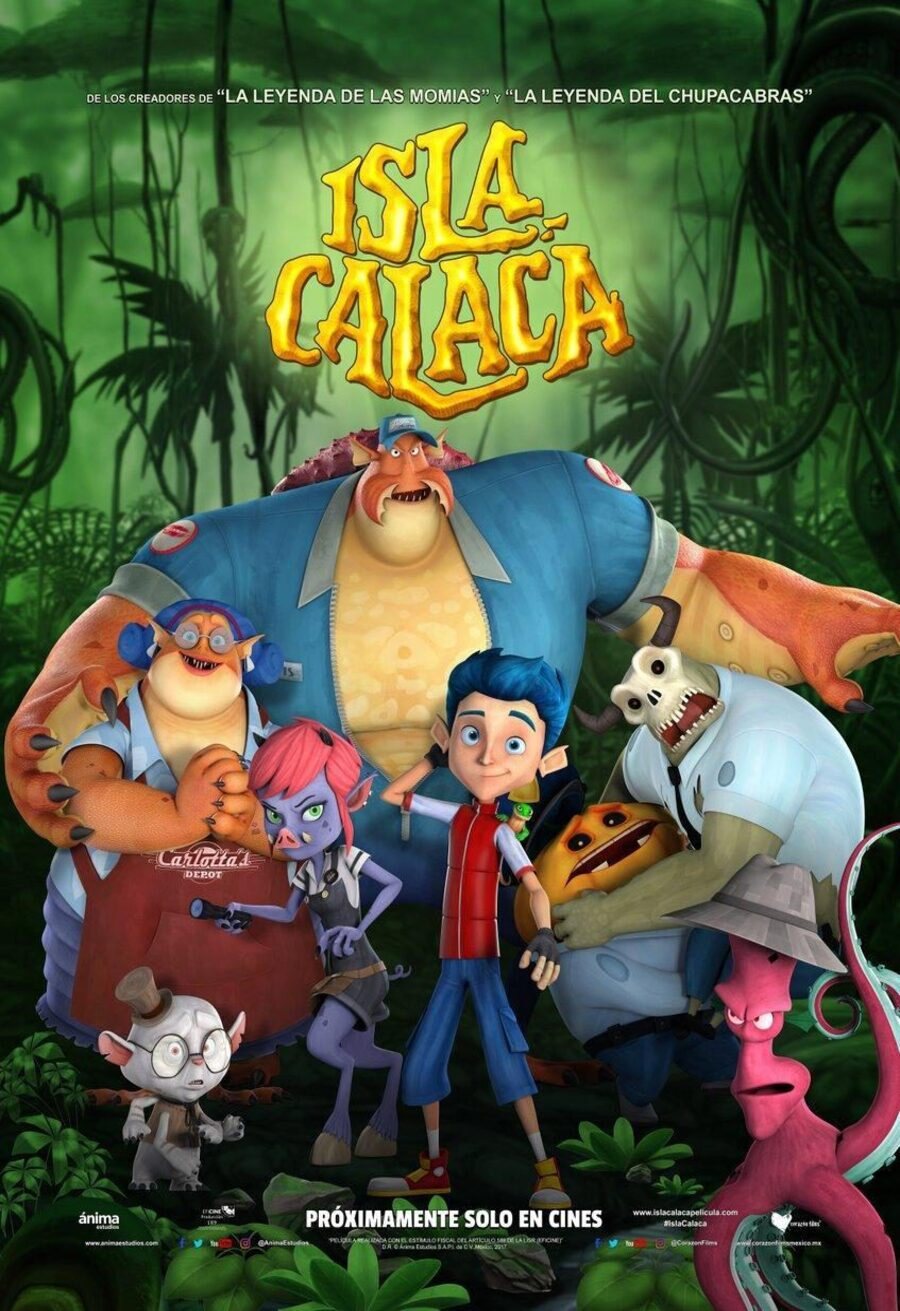 Cartel de La isla de los monstruos - MÉXICO