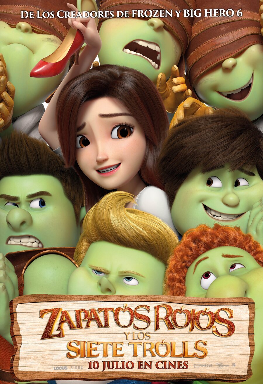 Cartel de Zapatos Rojos y los siete trolls - Cartel final