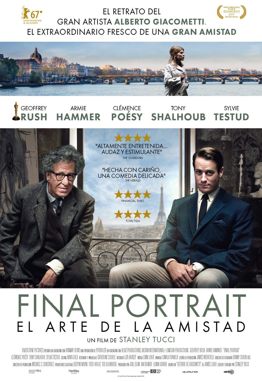 Cartel de Final Portrait. El Arte de la Amistad - España