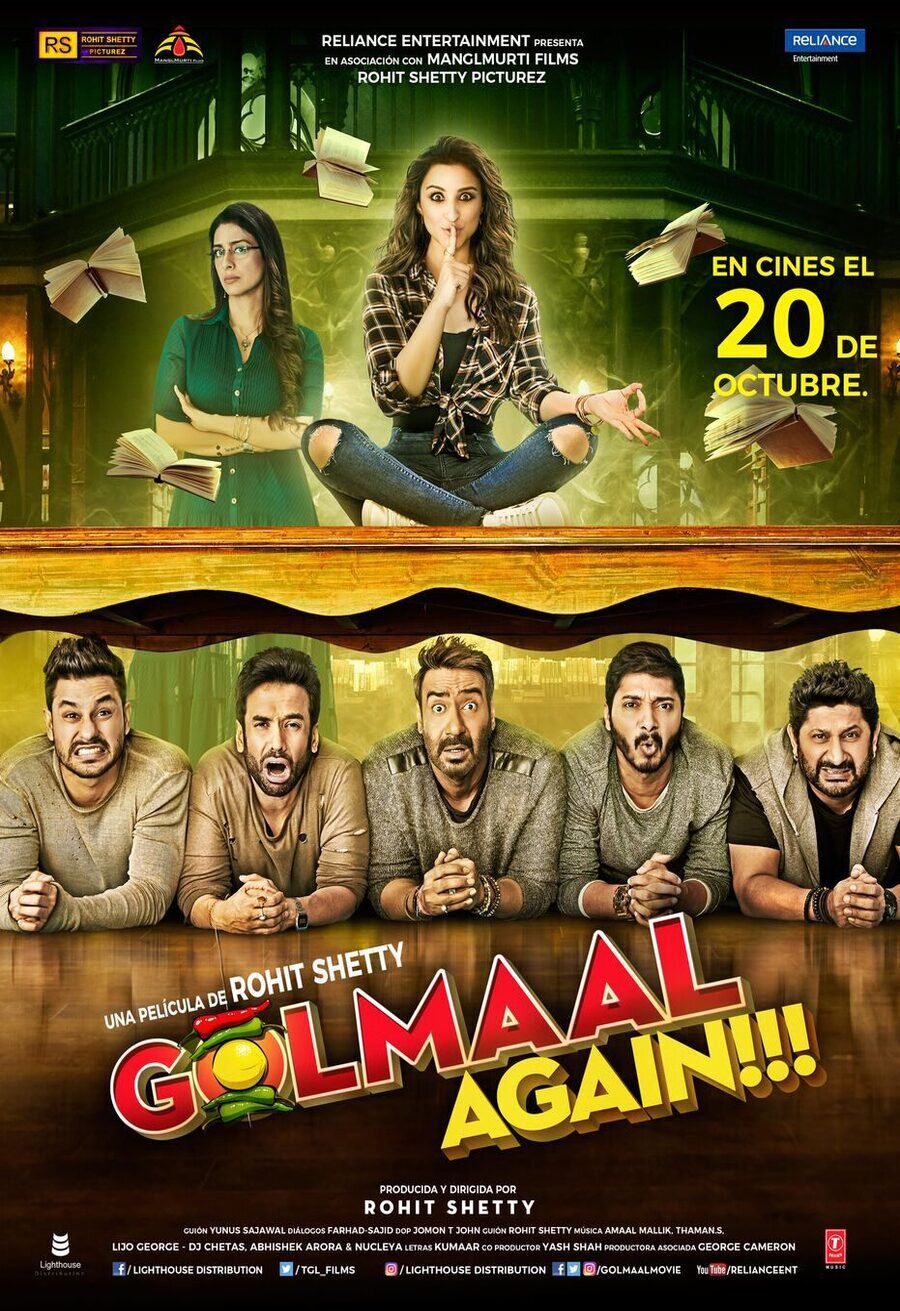 Cartel de Golmaal Again - Cartel España #2