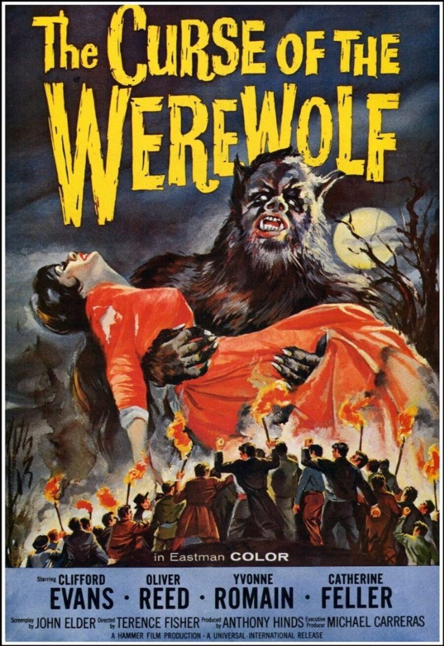 Cartel de La maldición del hombre lobo - Reino Unido