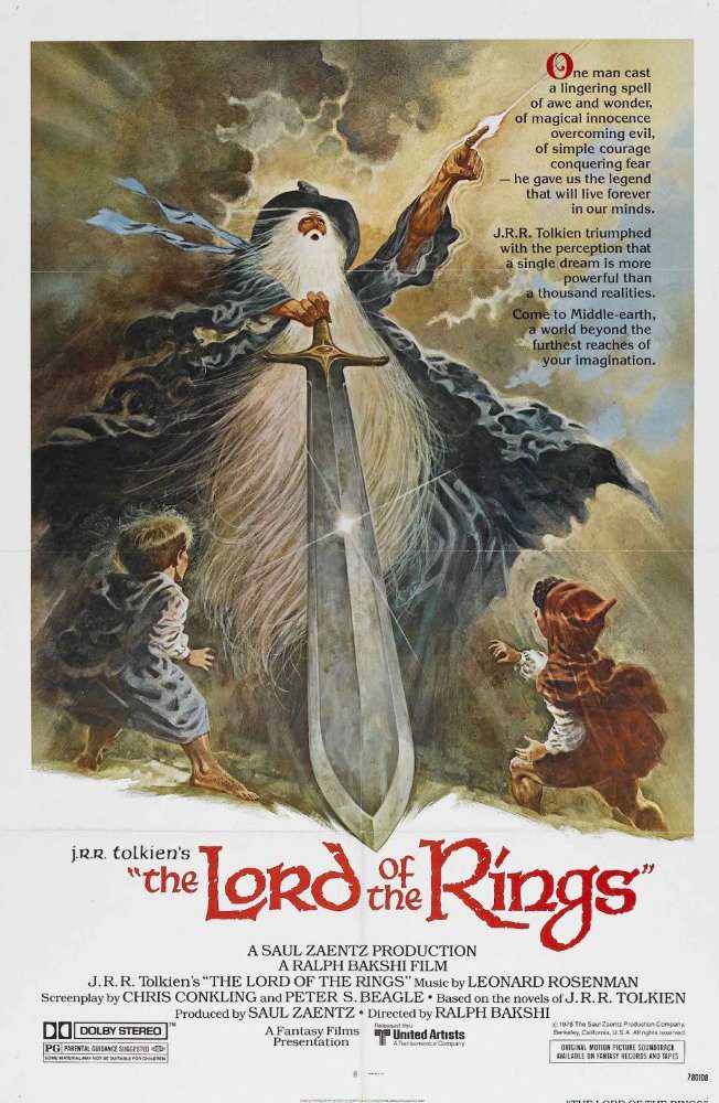 Cartel de El señor de los anillos - Poster Ingles