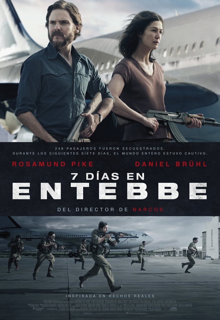 Cartel de 7 días en Entebbe - Cartel final España
