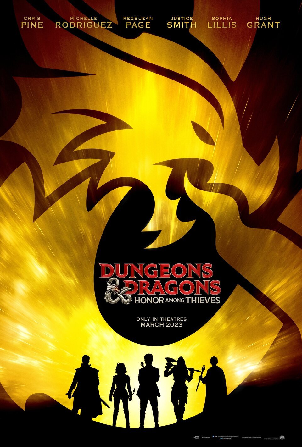 Cartel de Dungeons & Dragons: Honor entre ladrones - Teaser EEUU