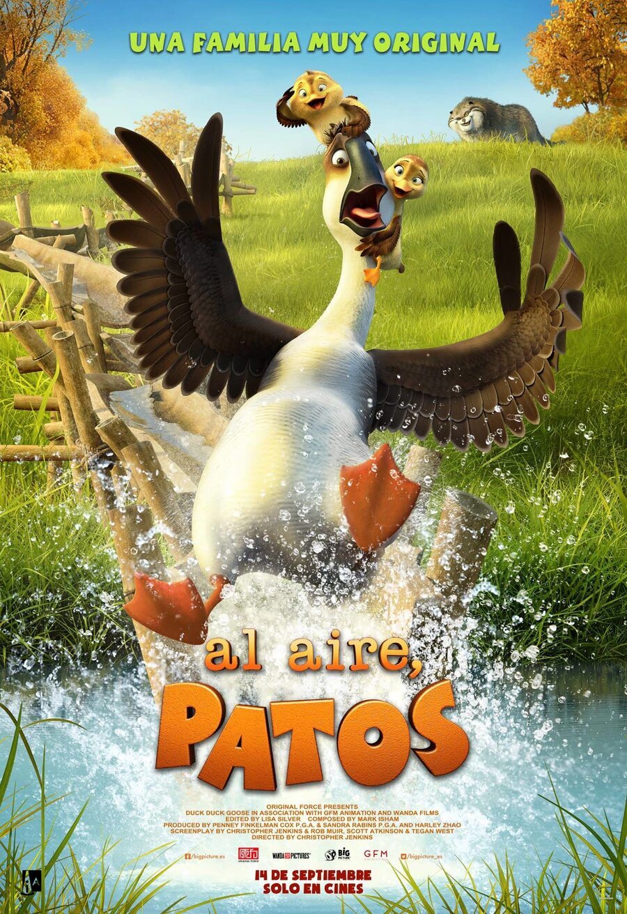 Cartel de Al aire, patos - España