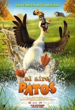 Cartel de Al aire, patos
