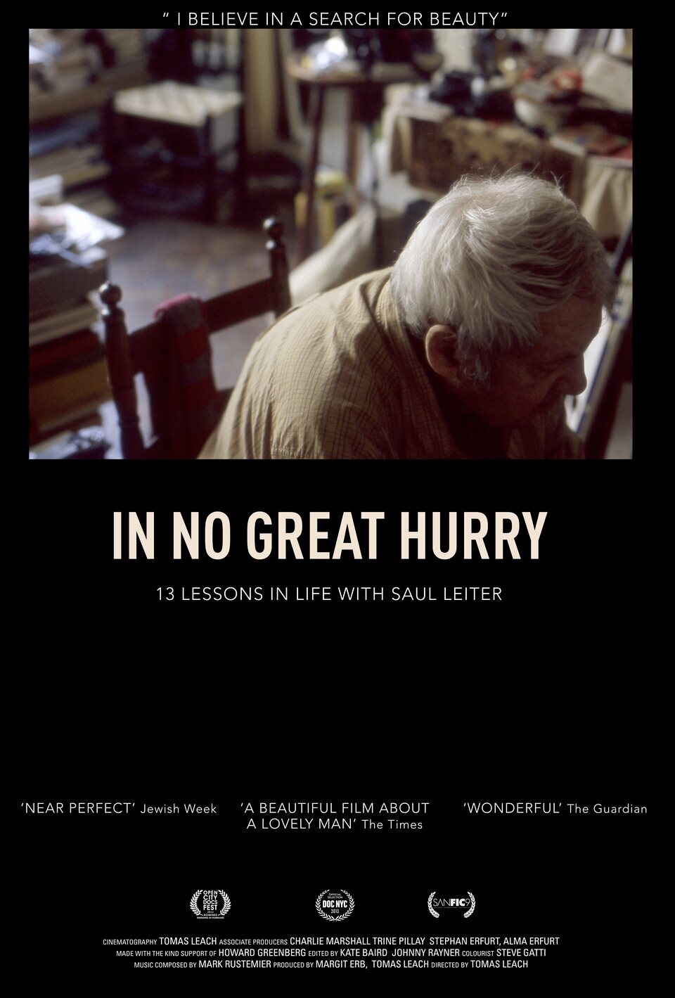 Cartel de In No Great Hurry: 13 Lessons in Life with Saul Leiter - Reino Unido