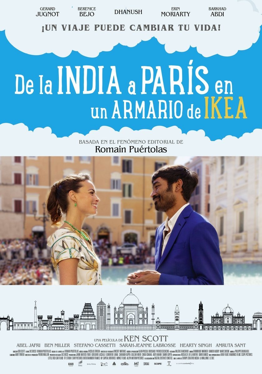 Cartel de De la India a París en un armario de Ikea - España