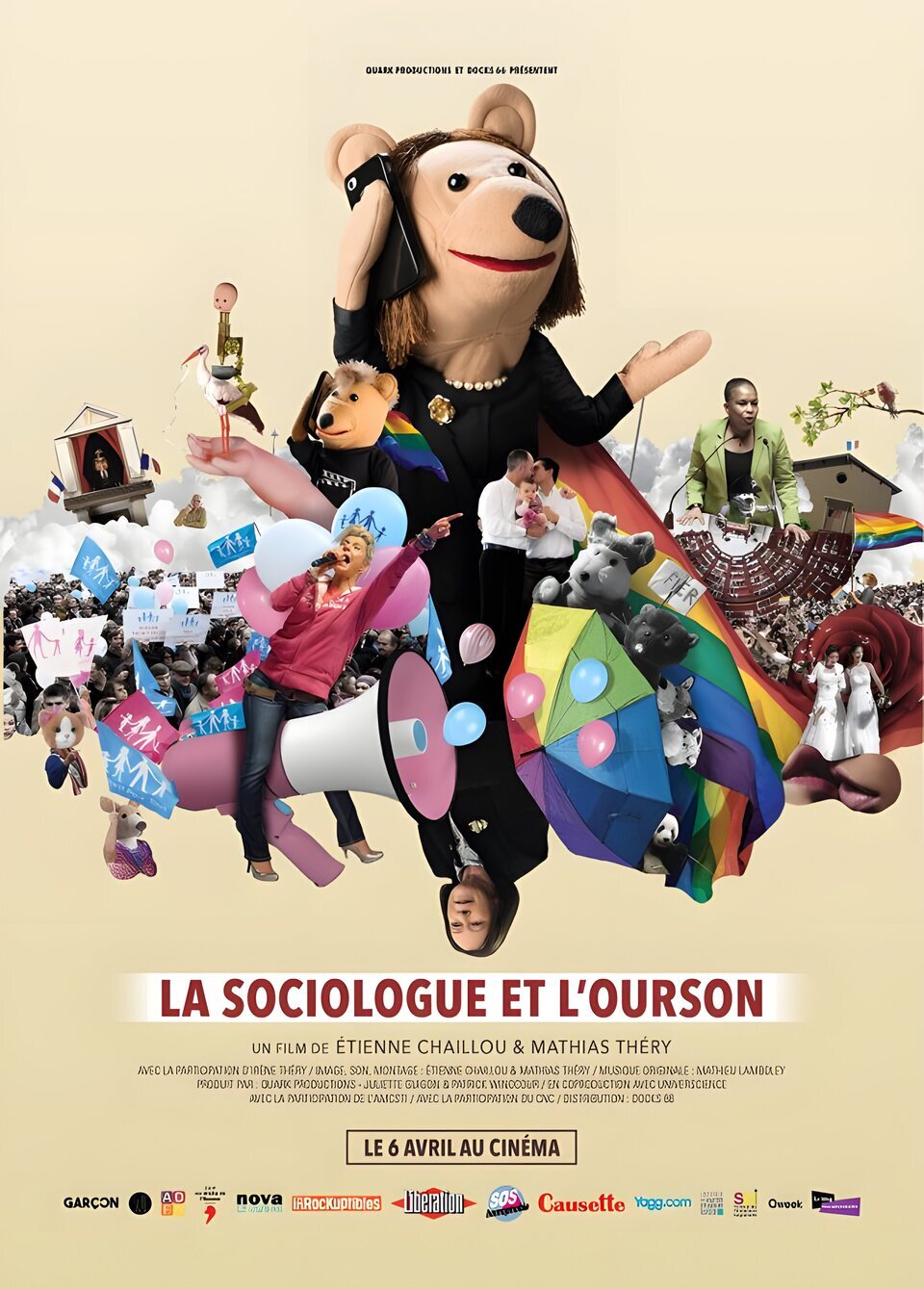 Cartel de La socióloga y el osito - Francia