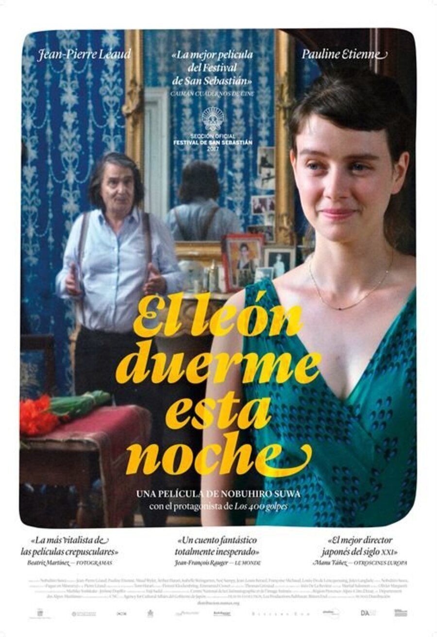 Cartel de El león duerme esta noche - 