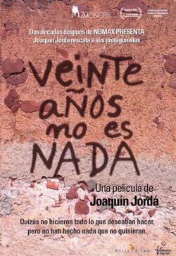 Cartel de Veinte años no es nada