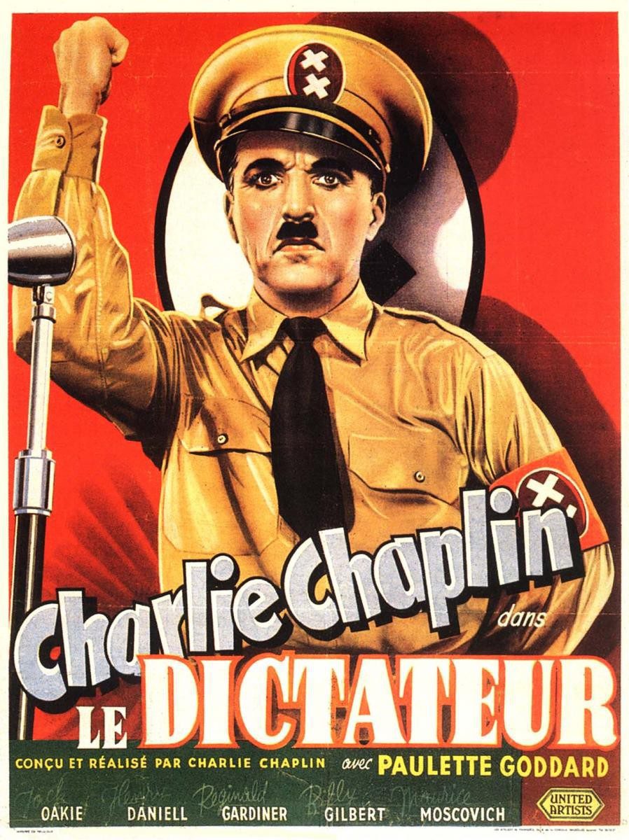 Cartel de El gran dictador - Francia