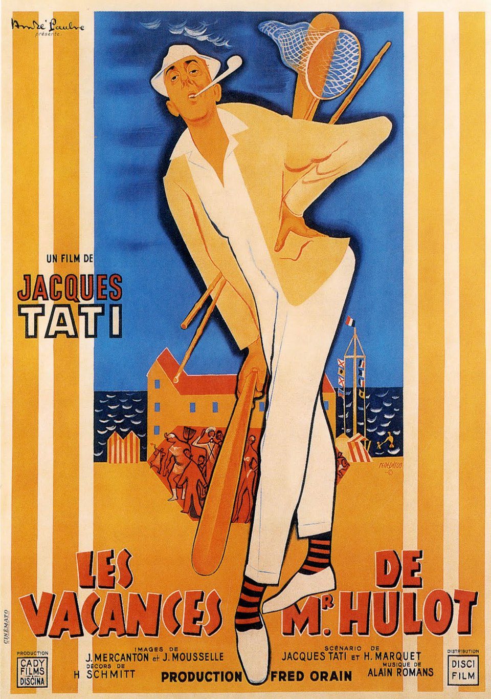 Cartel de Las vacaciones del señor Hulot - Francia