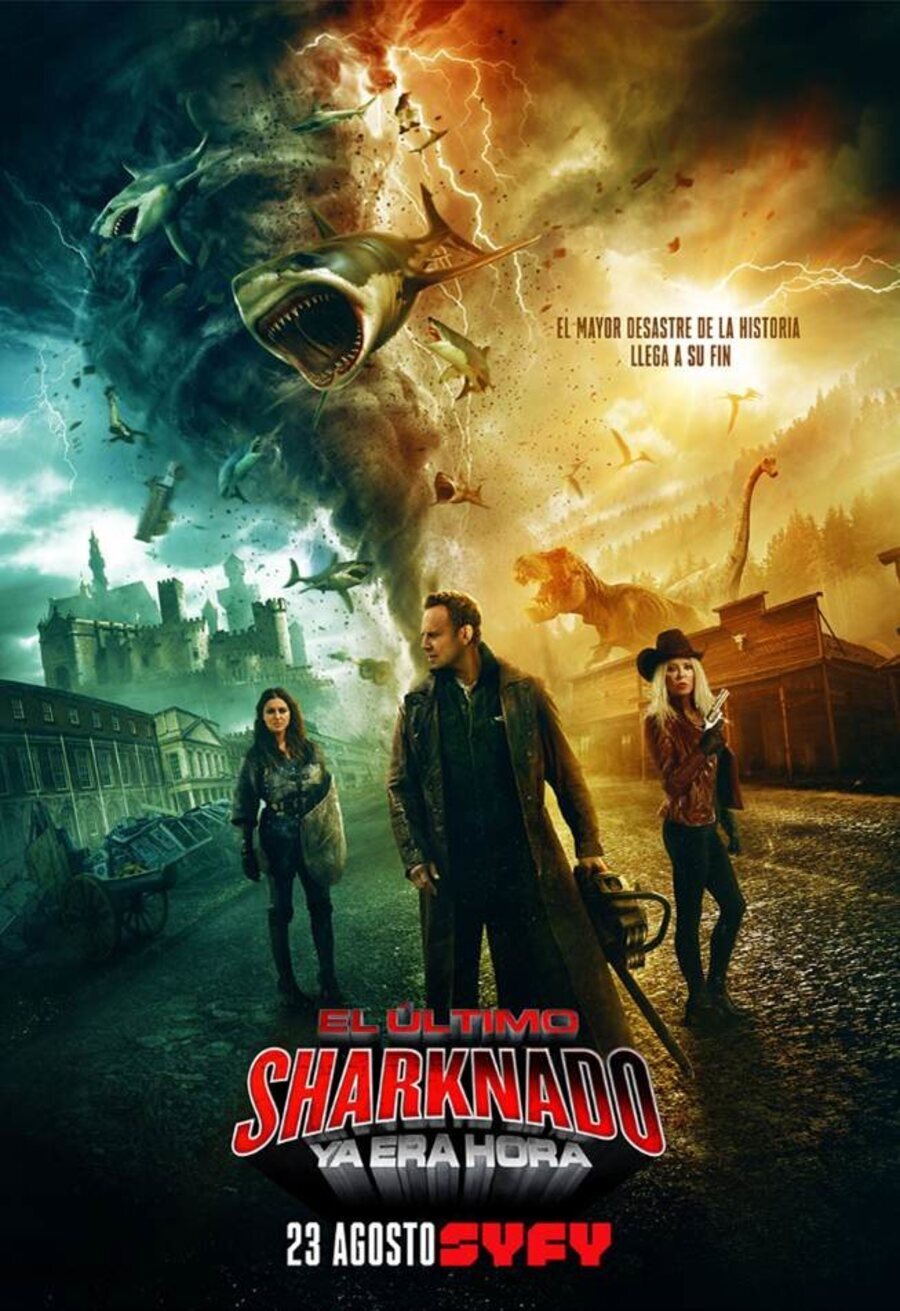 Cartel de El último Sharknado: Ya era hora - Cartel español 'El último Sharknado: Ya era hora'
