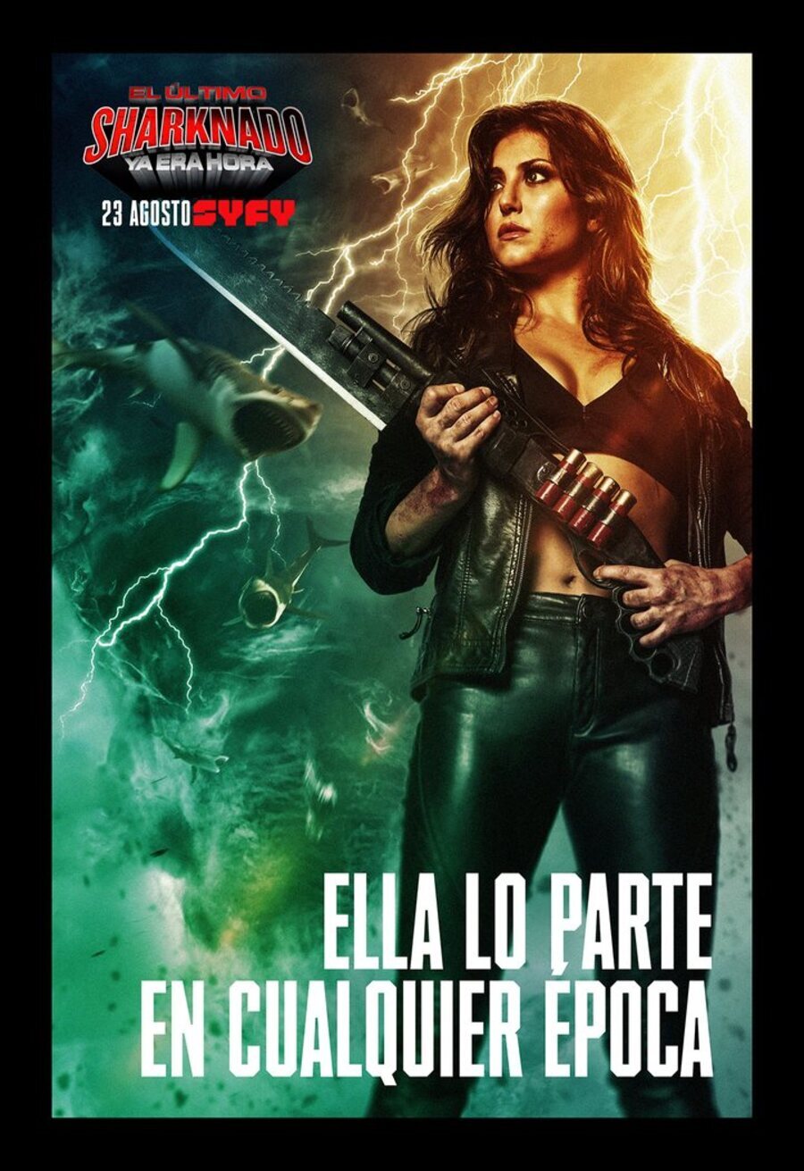Cartel de El último Sharknado: Ya era hora - Póster Nova Clarke